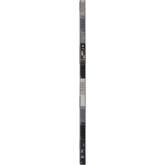 Tripp Lite by Eaton 5.8kW 208/120V 3PH Monitored PDU - LX Interface, Gigabit, 45 Outlets, L21-20P Input, LCD, 1.8 m Cord, 0U 1.8 m Height, TAA - Monitored - NEMA L21-20P - 36 x IEC 60320 C13, 6 x IEC 60320 C19
