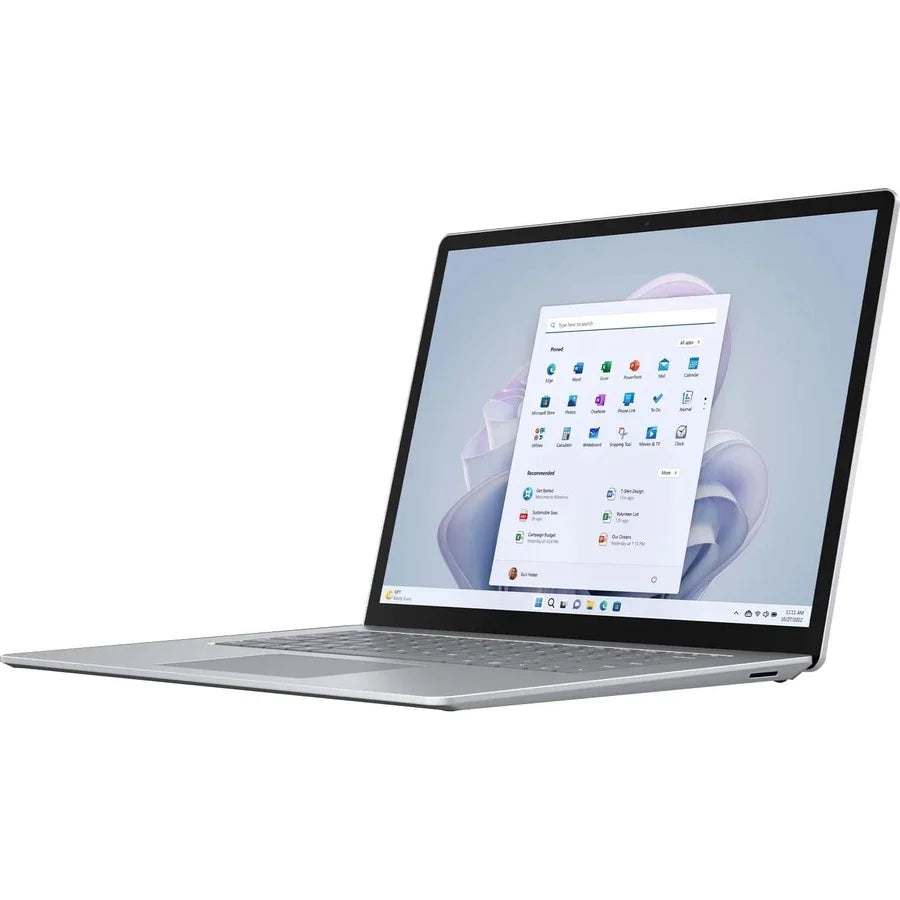 Microsoft Surface Laptop 5 13.5" Touchscreen Notebook 2256 X 1504 Intel Core I5 Intel Evo Platform 16 GB Total RAM 512 GB SSD Platinum Intel Chip Windows 10 Intel Iris Xe Graphics PixelSense English Keyboard Front Camera/Webcam 1 R8Q00001