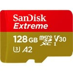 SanDisk Extreme microSDXC 128GB (A2, V30, U3) - SDSQXAA-128G-CN6MA