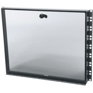 Middle Atlantic 8RU Fixed Security Cover with Hinged Plexi Door - Steel, Plexiglass - Smoked Gray - 8U Rack Height - 14" Height - 19" Width - 2" Depth