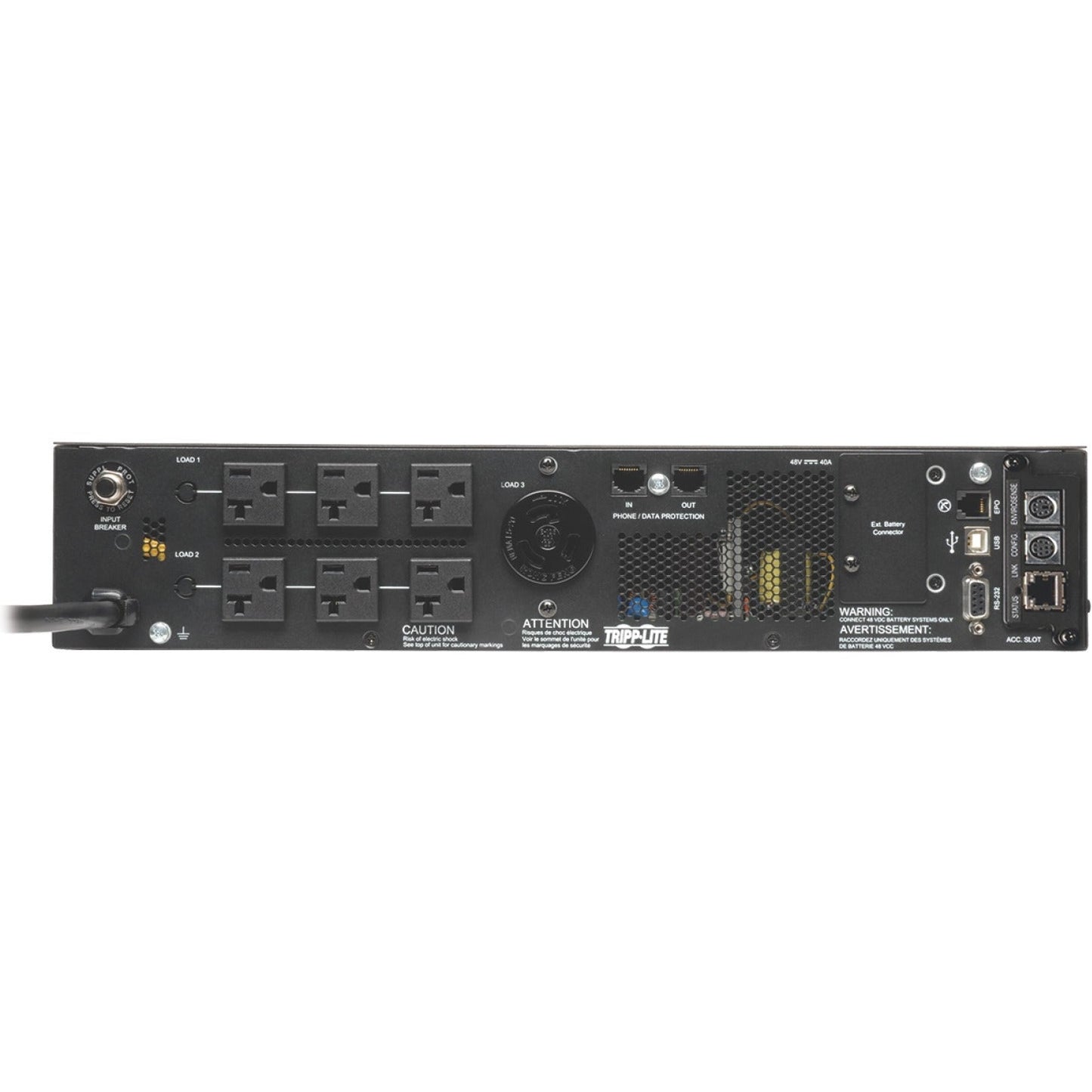Tripp Lite Eaton Series SmartOnline 2000VA 1800W 120V Double-Conversion UPS - 7 Outlets, Extended Run, Network Card Included, LCD, USB, DB9, 2U Rack/Tower - 2U Tower/Rack/Wall Mountable