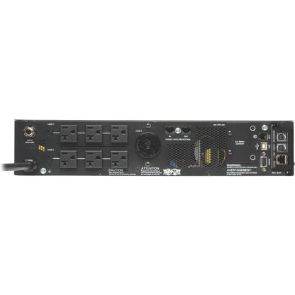 Tripp Lite Eaton Series SmartOnline 2000VA 1800W 120V Double-Conversion UPS - 7 Outlets, Extended Run, Network Card Included, LCD, USB, DB9, 2U Rack/Tower - 2U Tower/Rack/Wall Mountable