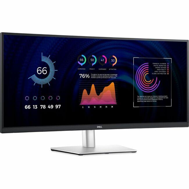 Dell P3424WE 34.1 UW-QHD Curved Screen LED Monitor - 21:9 - 34 Class - In-plane Switching (IPS) Technology - Edge WLED Backlight - 3440 x 1440 - 1.07 Billion Colors - 300 Nit - 5 ms - 60 H