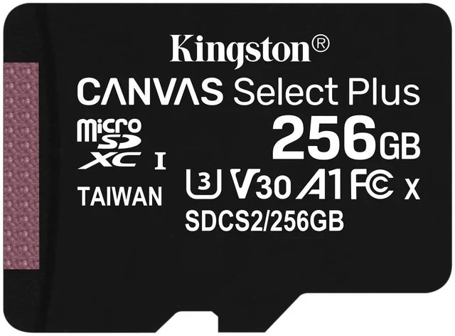 Kingston Canvas Select Plus 256GB microSDXC Memory Card