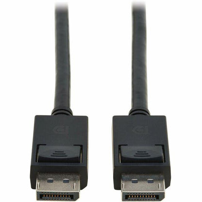 Tripp Lite series DisplayPort 2.1 Cable with Latching Connectors M/M 8K 60 Hz 40 Gbps HDR HBR3 MST 4:4:4 HDCP 2.2 Black 3 ft. 0.9 m P5800038K62
