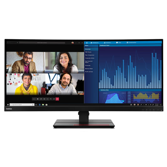 Lenovo ThinkVision P34w-20 34.14 WQHD Ultra-Wide Curved Monitor