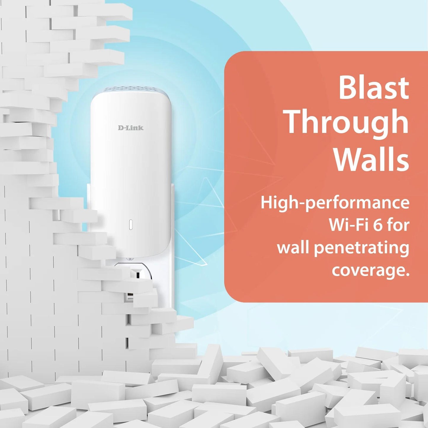 D-Link AQUILA PRO AI AX3000 Wi-Fi 6 Smart Mesh Extender - E30