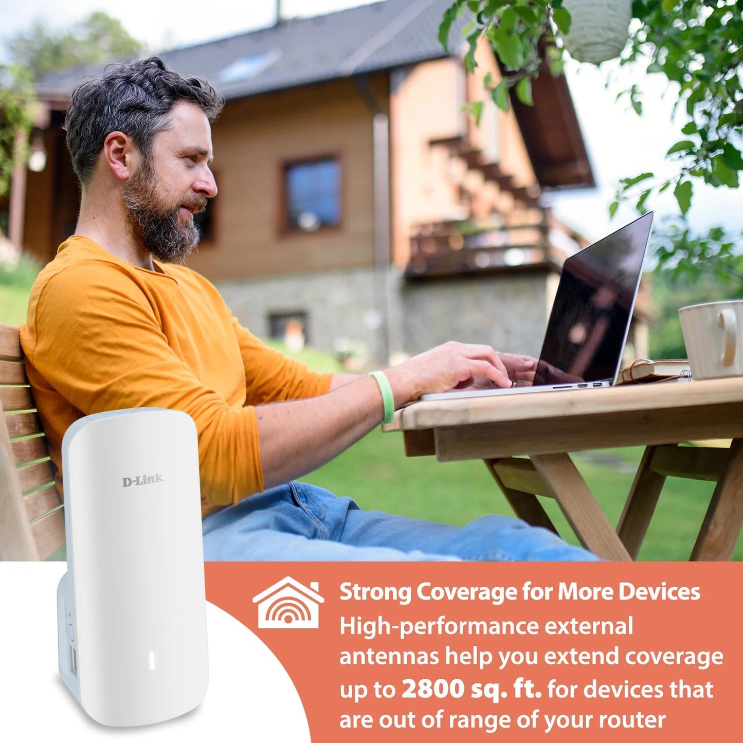 D-Link AQUILA PRO AI AX3000 Wi-Fi 6 Smart Mesh Extender - E30
