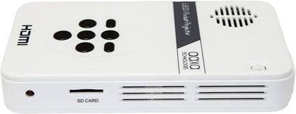 AAXA Technologies KP - 101 - 01 AAXA LED Pico Micro Video Projector - Pocket Size Portable Mobile Mini Projector with mini - HDMI, built - in Media Player &amp; Speakers, 3.5mm Aux Out, Micro SD/USB readers and 80 Min Lithium - Ion Battery - Dealtargets.ca