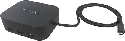 Accell Air USB-C Docking Station - USB 3.1 Gen 2, Dual 4K 60Hz, 5 USB Type A, 100W PD, K172B-010B - Dealtargets.com