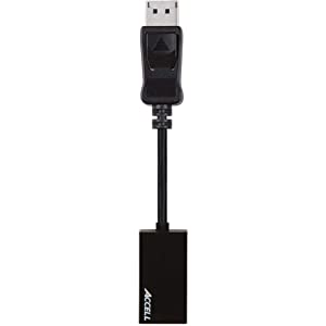 Accell DP to HDMI Adapter - DisplayPort 1.2 to HDMI 2.0 Active Adapter - 4K UHD @60Hz, 3D Resolutions up to 1920x1080@120Hz, Black (B086B-011B) - Dealtargets.com