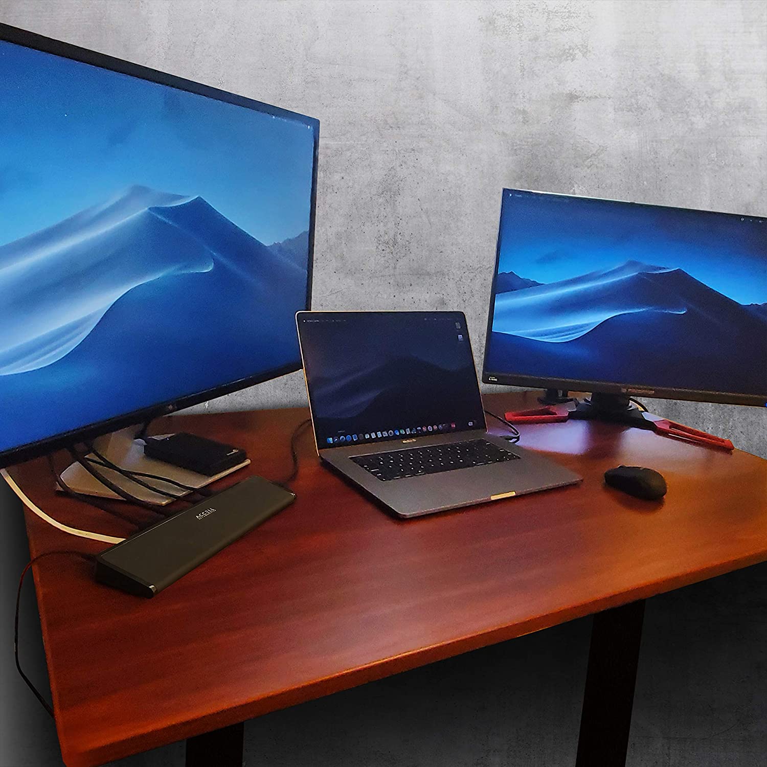 Accell InstantView USB-C 4K Docking Station - 2 HDMI, 3x USB-A 3.1, Ethernet, Audio Ports Compatible with PC, macOS, Android, Chromebook, (K31G2-001B) - Dealtargets.com