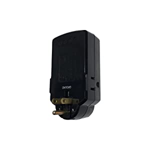 Accell Power Travel Surge Protector - 3 Outlets, 2 USB Charging Ports (2.1A Output), Folding Plug - Black, 612 Joules, ETL Listed Black Power Travel - Dealtargets.com