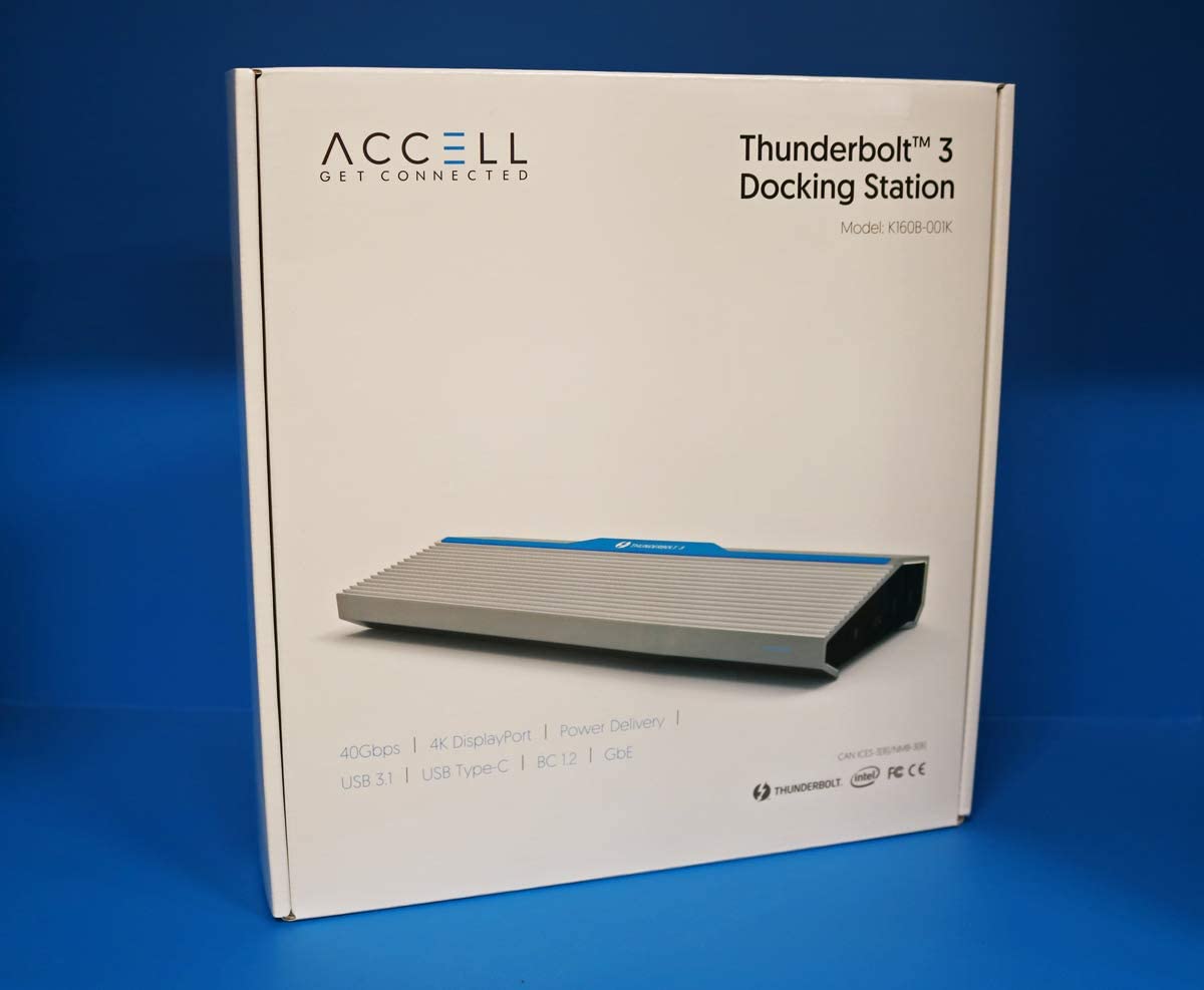 Accell Thunderbolt 3 Dock - Dual Display 4K at 60Hz, 70W Charging, 40Gbps, TB3 Cable, 6x USB Ports, Ethernet, 135W Power Adapter, Audio Ports, Aluminum Docking Station, Power Delivery(K160B-001K) - Dealtargets.com
