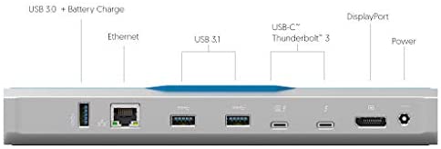 Accell Thunderbolt 3 Dock - Dual Display 4K at 60Hz, 70W Charging, 40Gbps, TB3 Cable, 6x USB Ports, Ethernet, 135W Power Adapter, Audio Ports, Aluminum Docking Station, Power Delivery(K160B-001K) - Dealtargets.com