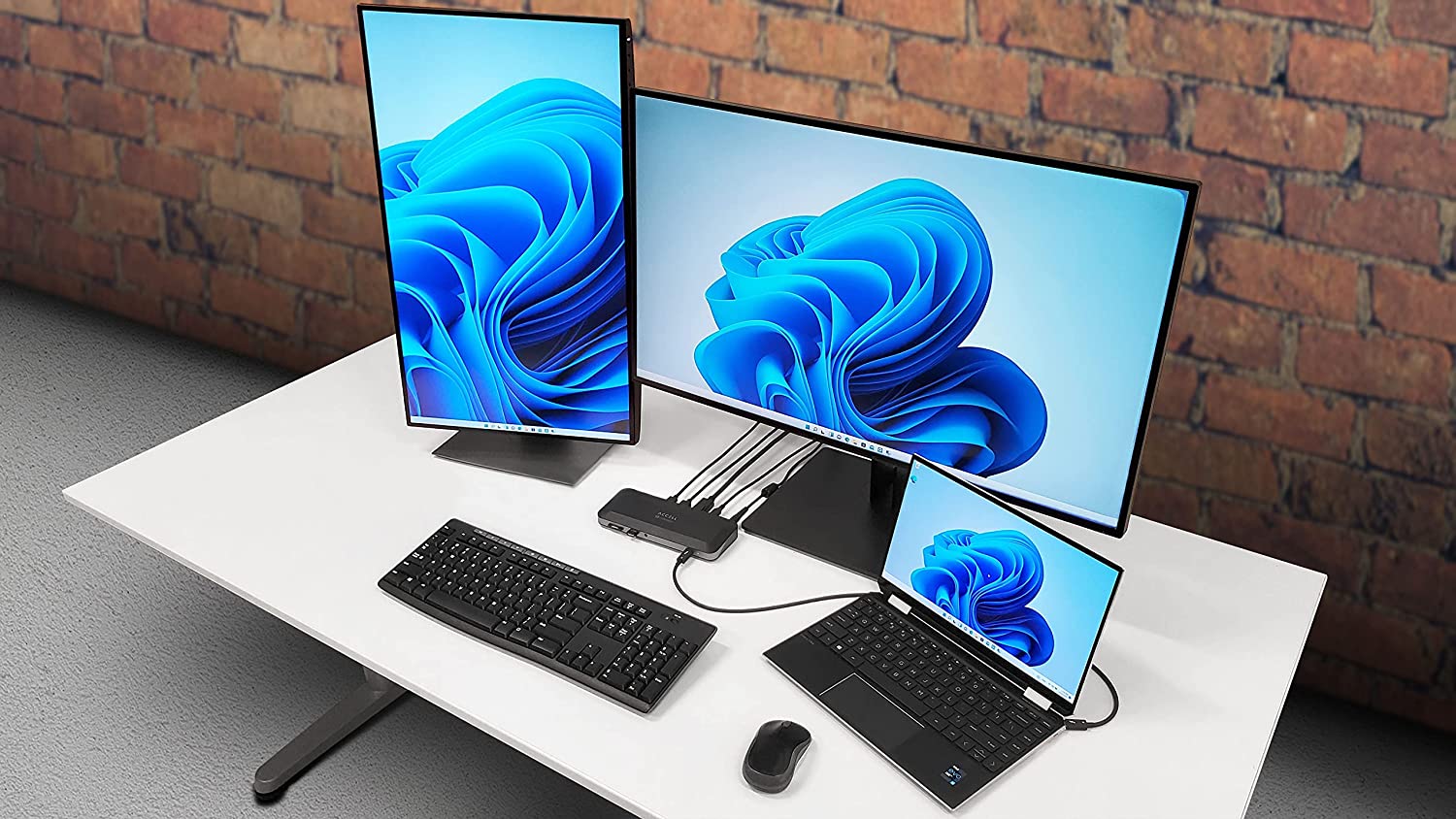 Accell Thunderbolt 4 Docking Station - Dual 4K or Single 8K, Max 96W Charging for Laptop, 10Gbps USB, Ethernet, UHS-II Card Reader, Audio Port, 2 x TB4 Ports - Dealtargets.com