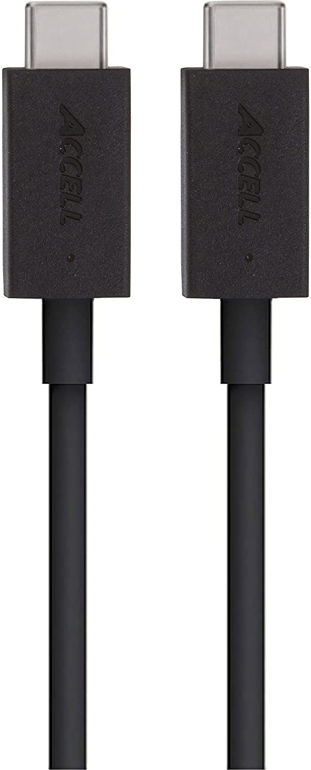 Accell USB-C to C Cable - USB-IF Certified SuperSpeed USB 3.1 Gen 1 (5 Gbps) - 6 Feet (1.8 Meters) - Retail Box USB 3.1 Gen1 (5 Gbps) 6 Feet (Retail Box) - Dealtargets.com