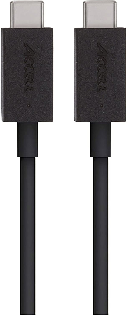 Accell USB-C to C Cable - USB-IF Certified SuperSpeed USB 3.1 Gen 1 (5 Gbps) - 6 Feet (1.8 Meters) - Retail Box USB 3.1 Gen1 (5 Gbps) 6 Feet (Retail Box) - Dealtargets.com