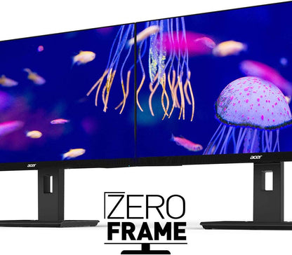 Acer B247Y Dbmiprczx 23.8"" Full HD (1920 x 1080) IPS Zero-Frame Ergo Stand Professional Adaptive-Sync Monitor - Dealtargets.com