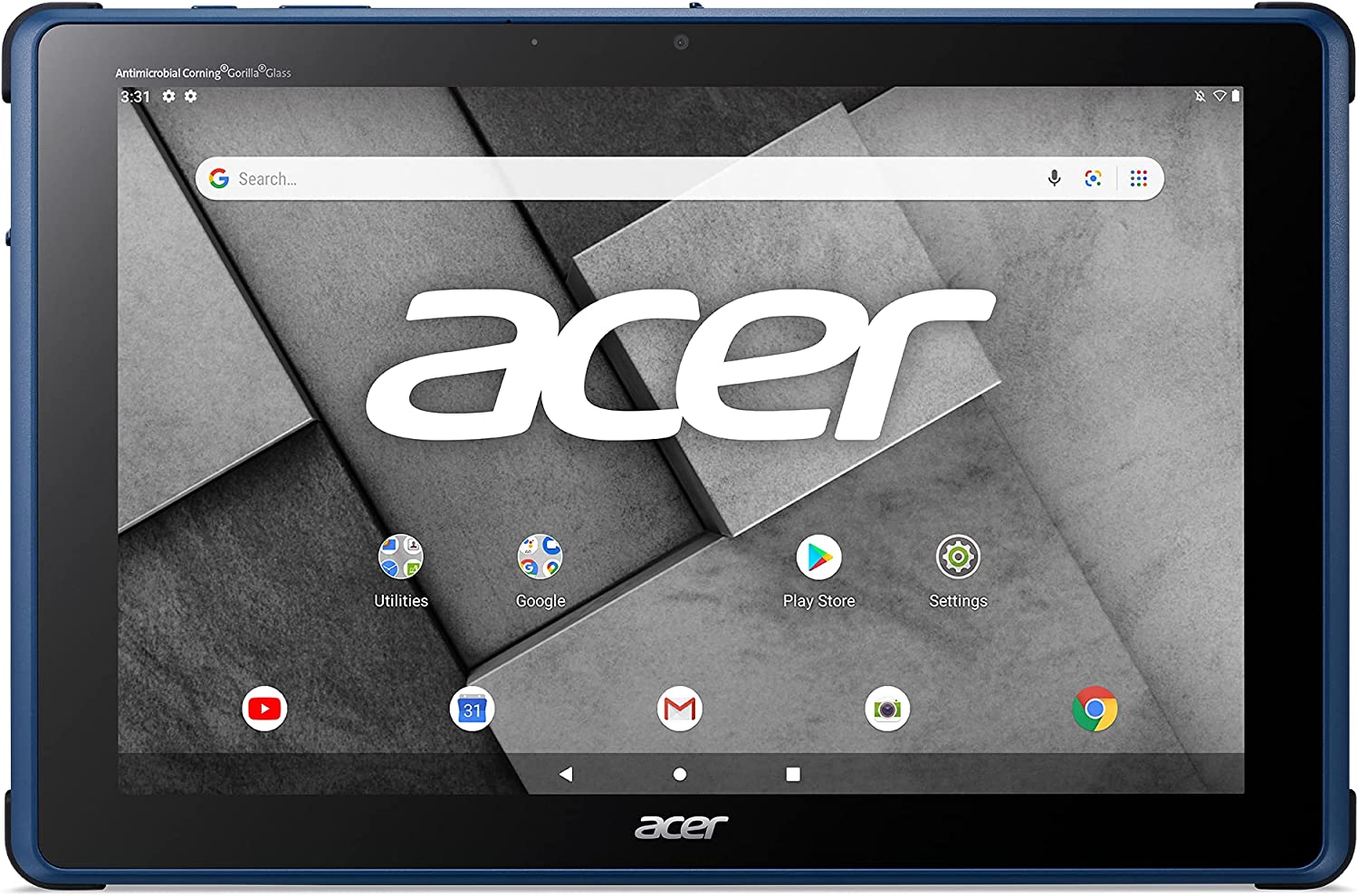 Acer Enduro Ruggedized Android Tablet, 10.1" FHD IPS Screen, MT8167A CPU, 2GB RAM /32 eMMC, Android GO, Anti-Microbial Coating, Blue, EUT110A-11A-K9VQ - Dealtargets.com