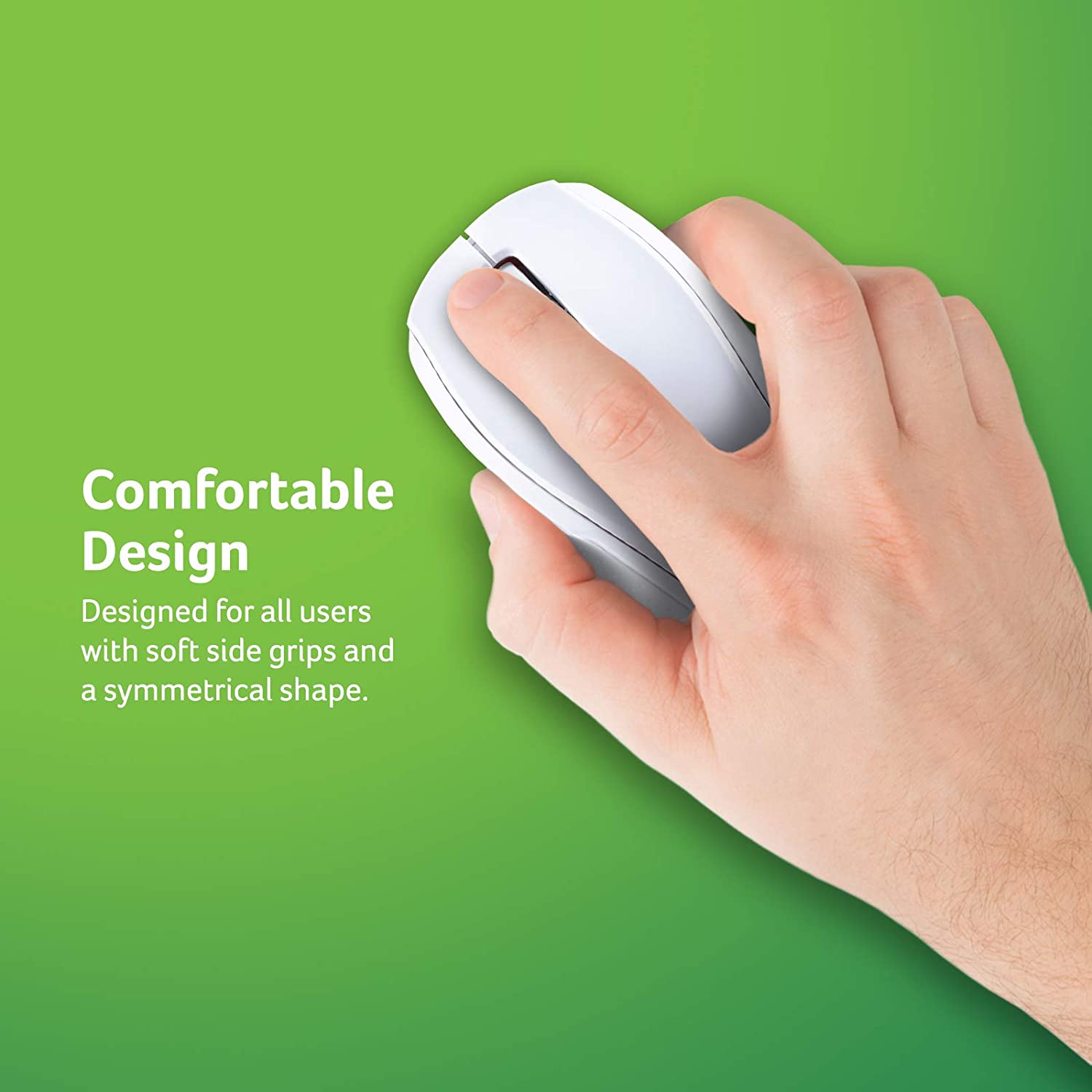 Acer RF Wireless Mouse (White), Works with Chromebook, with USB Plug and Play for Right/Left Handed Users (for Chromebooks, Windows PC &amp; Mac) White Chromebook Mouse - Dealtargets.com