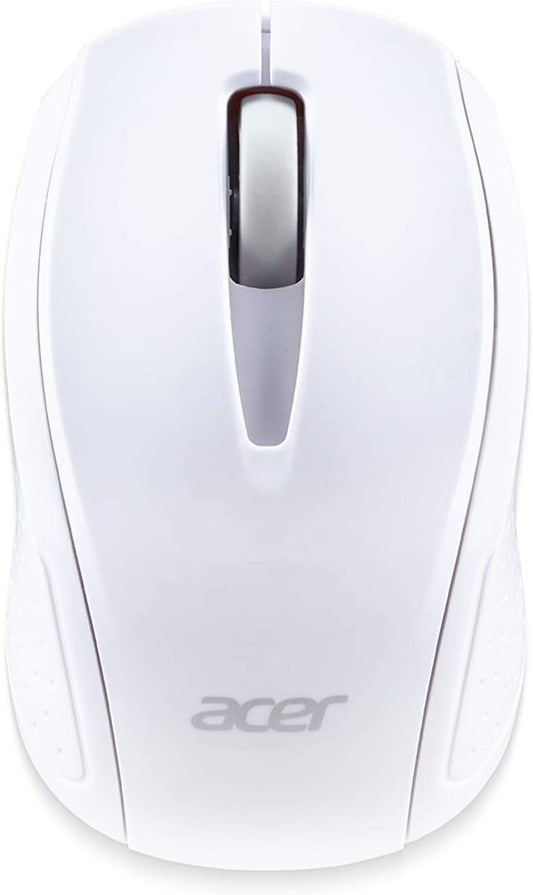 Acer RF Wireless Mouse (White), Works with Chromebook, with USB Plug and Play for Right/Left Handed Users (for Chromebooks, Windows PC &amp; Mac) White Chromebook Mouse - Dealtargets.com