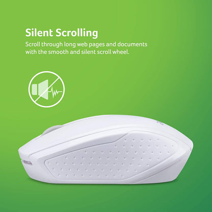 Acer RF Wireless Mouse (White), Works with Chromebook, with USB Plug and Play for Right/Left Handed Users (for Chromebooks, Windows PC &amp; Mac) White Chromebook Mouse - Dealtargets.com
