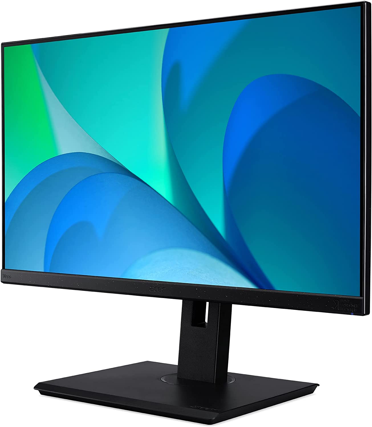 Acer Vero BR277 bmiprx 27” Full HD IPS Zero-Frame Monitor with Adaptive-Sync | 75Hz Refresh Rate | 4ms | EPEAT Silver | Made with Post-Consumer Recycled (PCR) Material (Display Port, HDMI 1.4 &amp; VGA) - Dealtargets.com
