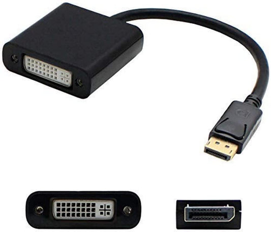 Addon networking AddOn DisplayPort Male to DVI-I Female Adapter Cable, 8in, Black (DISPLAYPORT2DVI) - Dealtargets.com