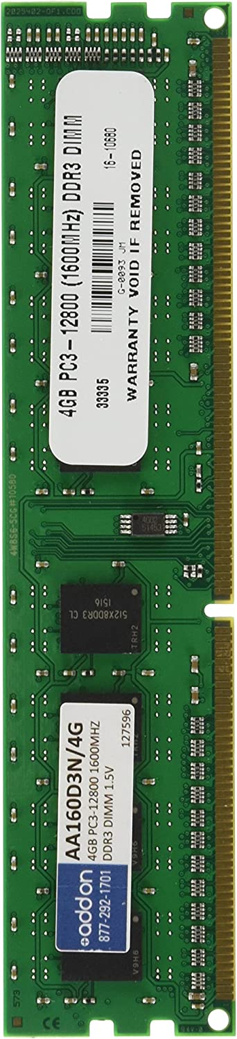 Addon networking Addon-Memory 4GB DDR3-1600MHz PC3-12800 UDIMM RAM AA160D3N/4G - Dealtargets.com