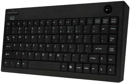 Adesso 2.4 GHz RF Wireless Mini Trackball Keyboard (WKB-3100UB), Black - Dealtargets.com