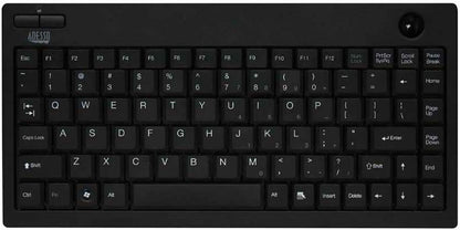 Adesso 2.4 GHz RF Wireless Mini Trackball Keyboard (WKB-3100UB), Black - Dealtargets.com
