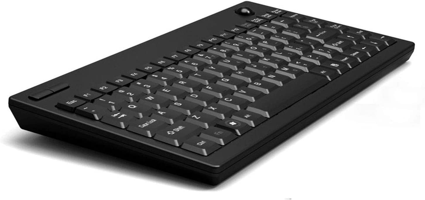 Adesso 2.4 GHz RF Wireless Mini Trackball Keyboard (WKB-3100UB), Black - Dealtargets.com