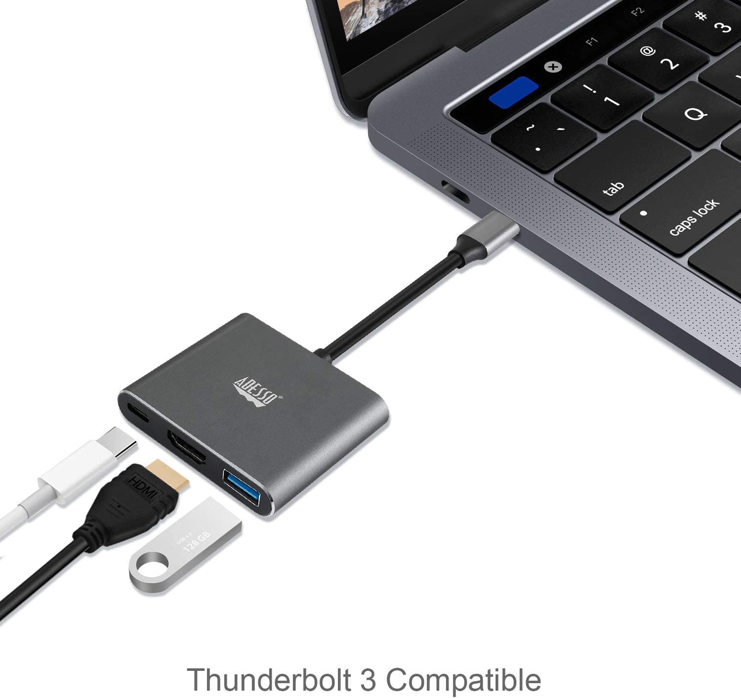 Adesso 3-in-1 USB-C Multiport Docking Station - Dealtargets.com