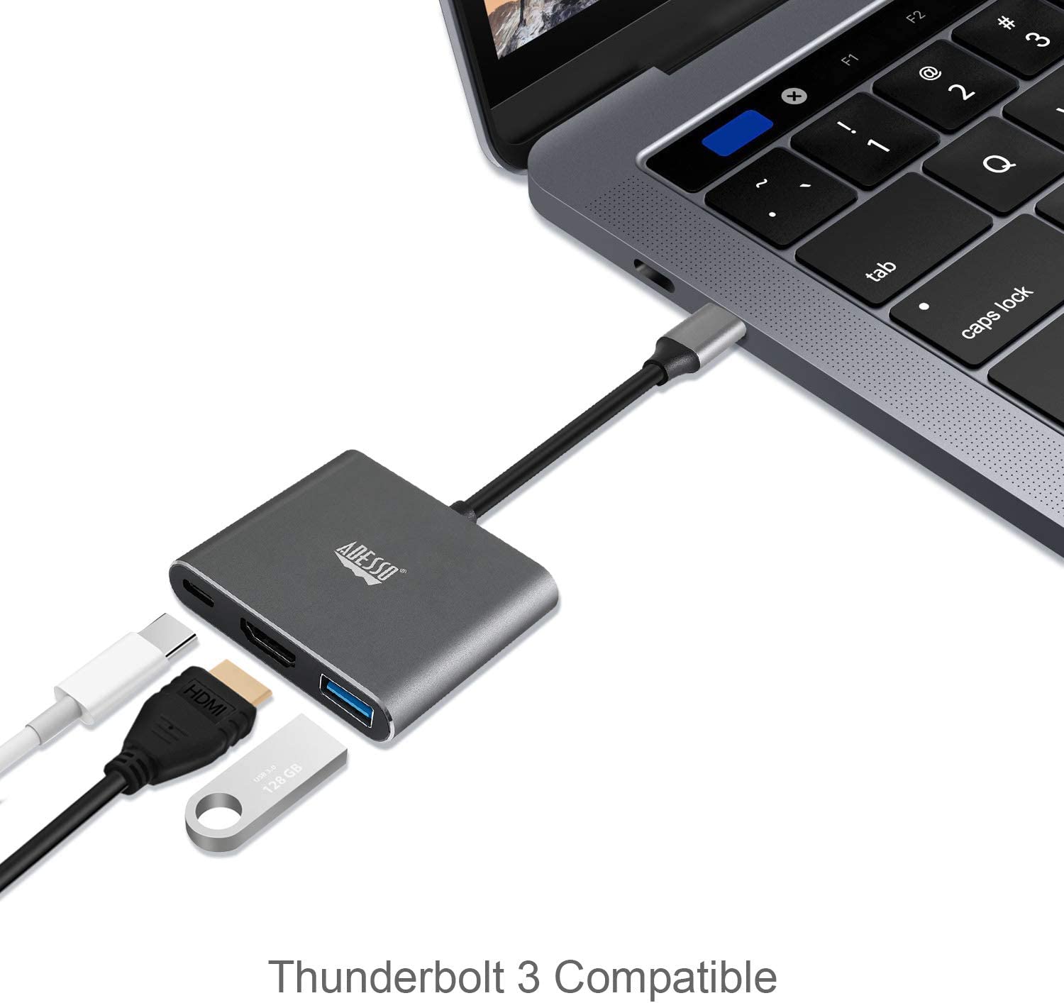 Adesso 3-in-1 USB-C Multiport Docking Station - Dealtargets.com