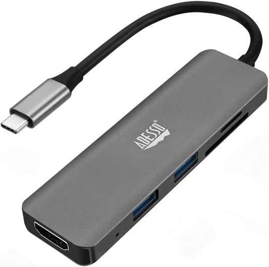 Adesso 6 in 1 USB-C Multiport Docking Station - Dealtargets.com