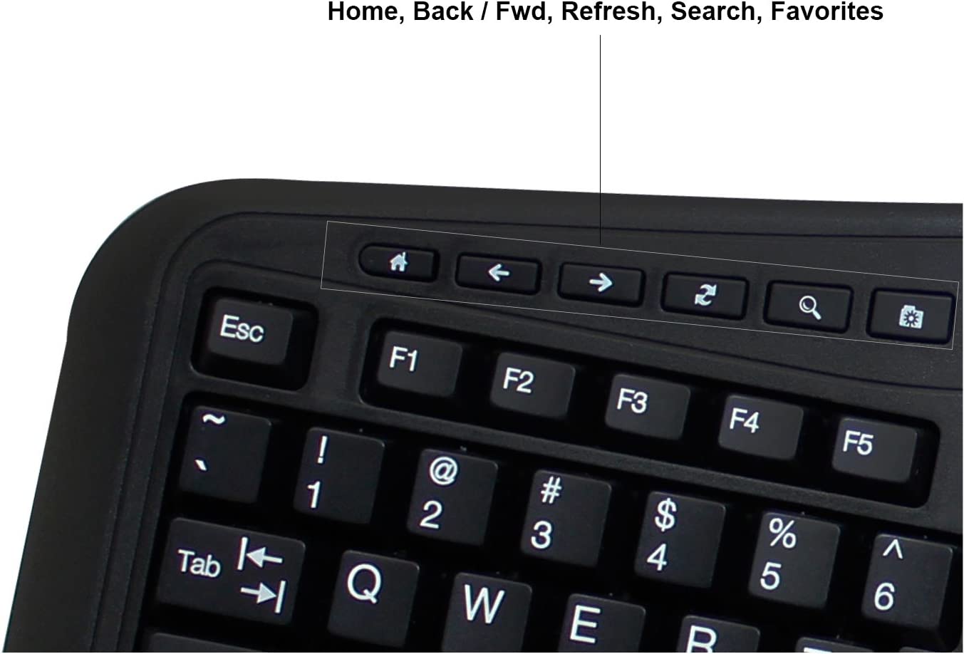 Adesso AKB-450UB - Ergonomic Keyboard with Built-in Touchpad, Wired, Multimedia Hotkeys, Split Keys Design, Built-in Palm Rest for Comfort - Compatible for PC &amp; Windows XP/7/8/10 - Dealtargets.com