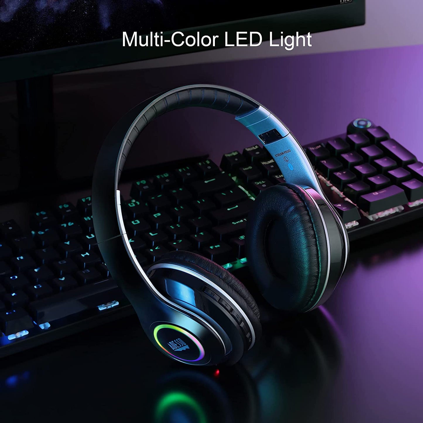 Adesso Bluetooth Headphone with Built-in Microphone Bluetooth 5.0+EDR - Dealtargets.com