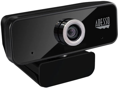 Adesso CyberTrack 6S 4K Ultra HD USB Webcam with Manual Focus and Built-in Stereo Microphone - Dealtargets.com