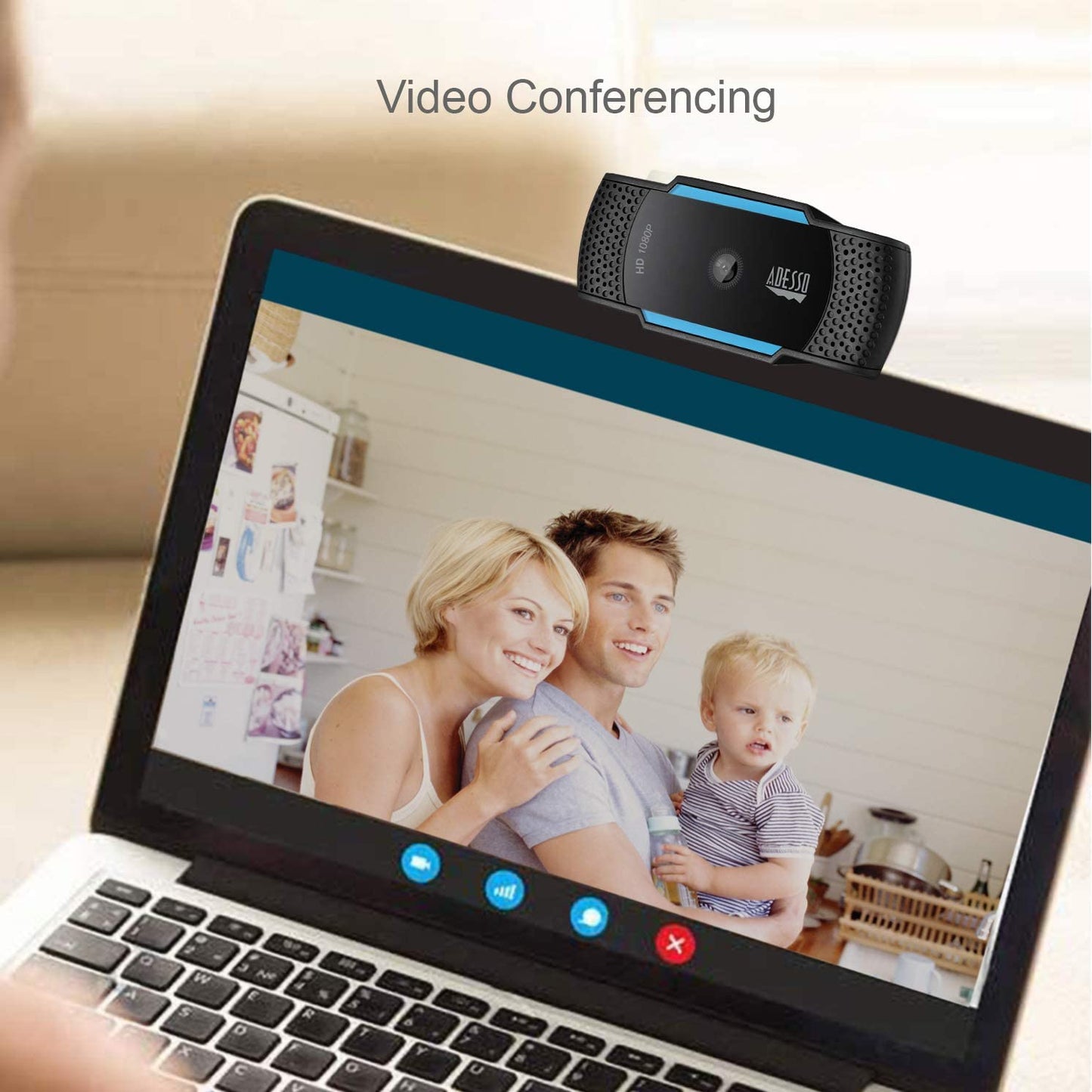Adesso CyberTrack CyberTrack H7 Webcam - 4 Megapixel - 30 fps - USB 2.0 - TAA Compliant - Dealtargets.com