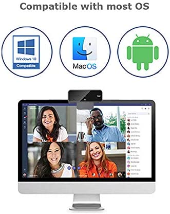Adesso Cybertrack H6 4K Ultra HD USB Webcam with Built-in Dual Microphone &amp; Privacy Shutter Cover, Black - Dealtargets.com