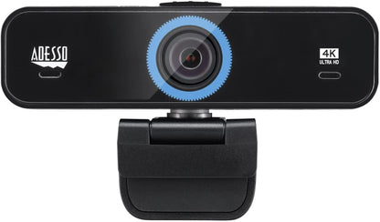 Adesso CyberTrack K4 4K Ultra HD Fixed Focus USB Webcam with Adjustable Field of View Angle, Built-in Dual Microphones, Privacy Audio/Video Switch &amp; Tripod Mount - Dealtargets.com