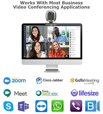 Adesso CyberTrack M1 1080P HD H.264 Fixed Focus USB Webcam with 305° Motion Tracking, Built-in Microphone, and Tripod Mount - Dealtargets.com