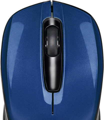 Adesso Ergonomic iMouse S50 - Wireless Optical Mouse (Blue) - Dealtargets.com