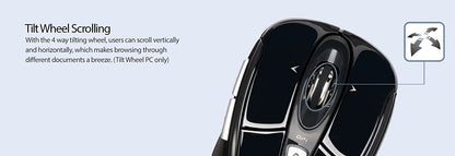 Adesso Ergonomic iMouse S60B - Wireless Optical Mouse - Dealtargets.com