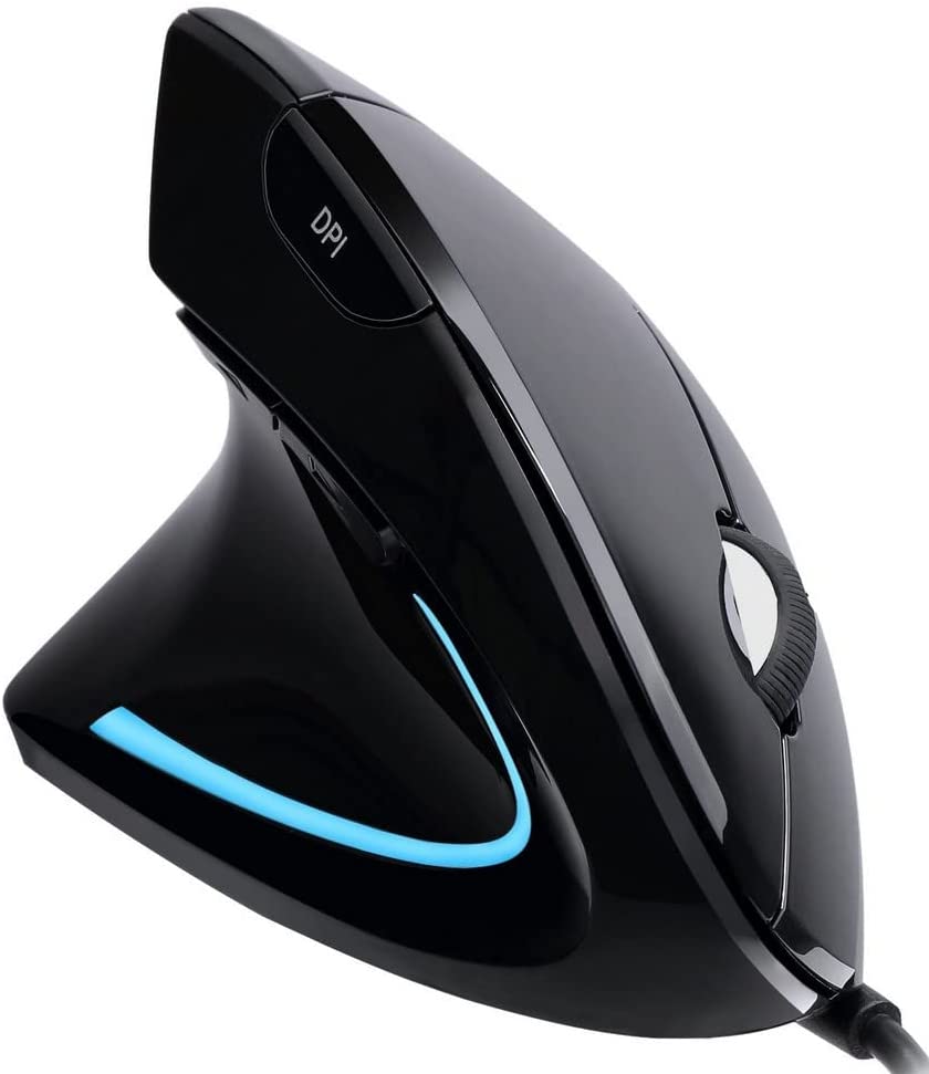 Adesso iMouse E9 Left-Handed Vertical Ergonomic Mouse - Dealtargets.com