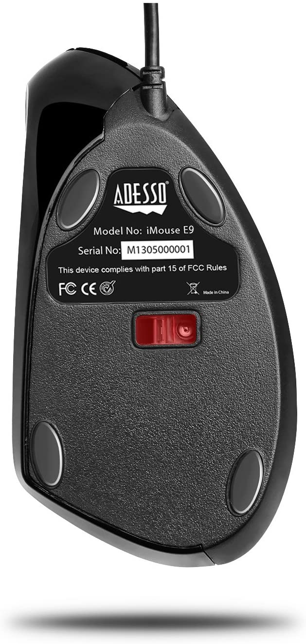 Adesso iMouse E9 Left-Handed Vertical Ergonomic Mouse - Dealtargets.com