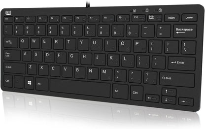 Adesso SlimTouch 510 Mini Keyboard with USB Hubs (AKB-510HB) - Dealtargets.com