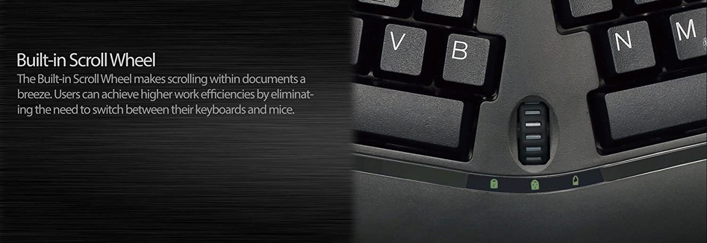 Adesso WKB-1150CB Easytouch Desktop Multimedia Keyboard and Mouse Combo-Wireless Wave Combo -Curved Comfort, Black - Dealtargets.com