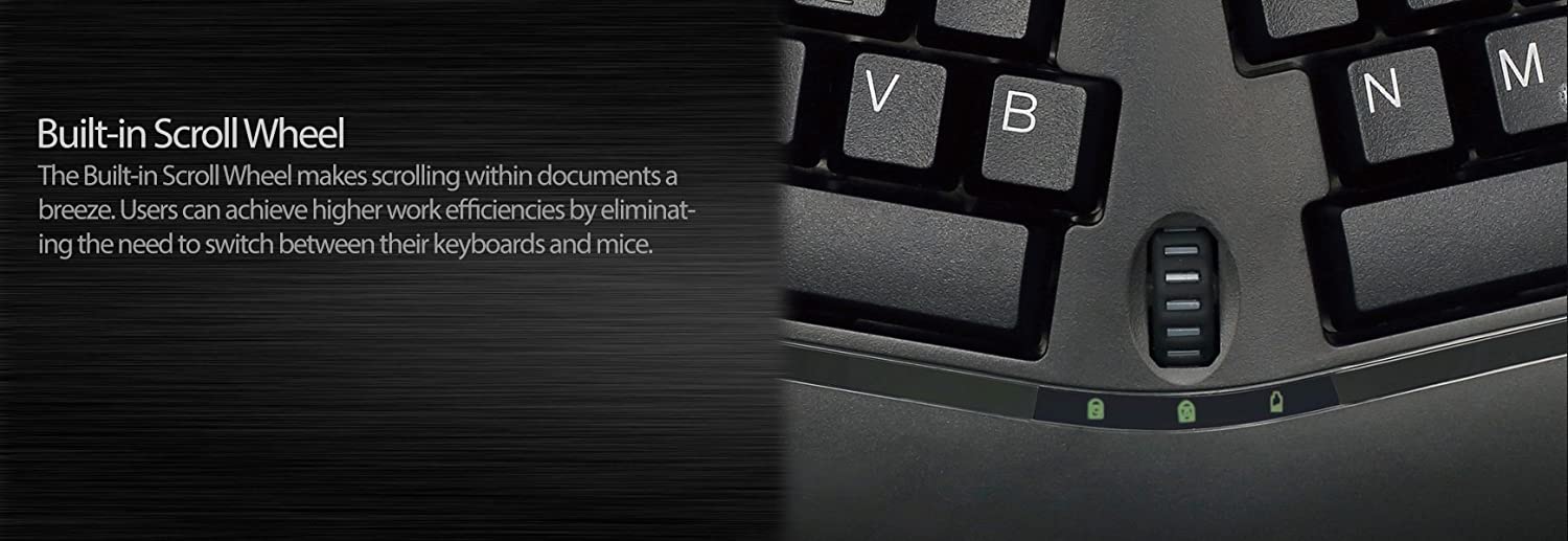 Adesso WKB-1150CB Easytouch Desktop Multimedia Keyboard and Mouse Combo-Wireless Wave Combo -Curved Comfort, Black - Dealtargets.com